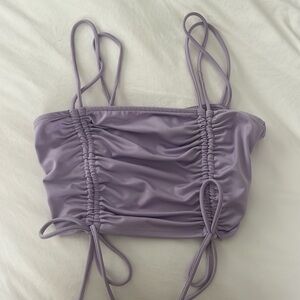 Cute purple crop top